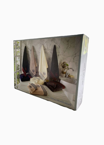 Набор полотенец Delon Beige махровые 30-50 см,50-100 см,70-140 см Maison D'or бежевый