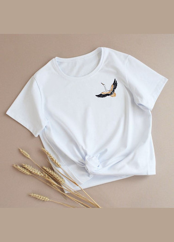 Футболка жіноча з лелекою Ladan - (301026484)