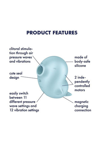 Вакуумный клиторальный стимулятор Sassy Seal Drive Satisfyer (322536089)