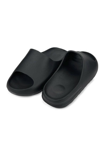 Черные шлепанцы женские черные luckline 127-1 Luck Line