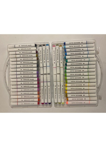Набор акриловых скетчмаркеров треугольной формы 48 штук M6128-48 Aodemei (331886151)