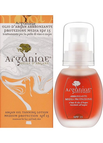 Сонцезахисна олія на основі арганової олії, SPF 15 Argan Oil Tanning Lotion SPF 15 * 100ml (1499812-37850484) Arganiae (368609539)