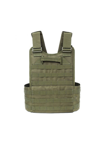 Плитоноска жилет тактичний MOLLE олива зелена військова армійська No Brand (299460992)