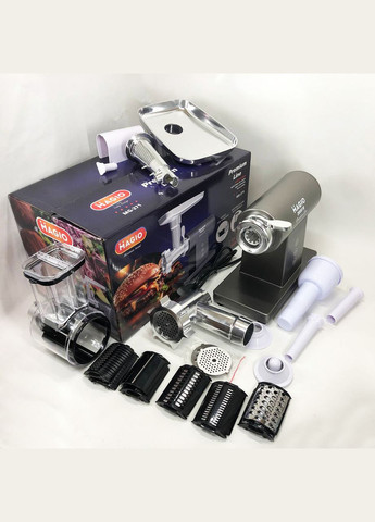 Мясорубка MG-271 Premium Line, Электрическая мясорубка с насадками, Электромясорубка для шинковки Magio (364663844)