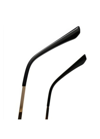 Окуляри сонцезахисні унісекс полуобідкові Enjoy золотисті з чорними лінзами No Brand (317565342)