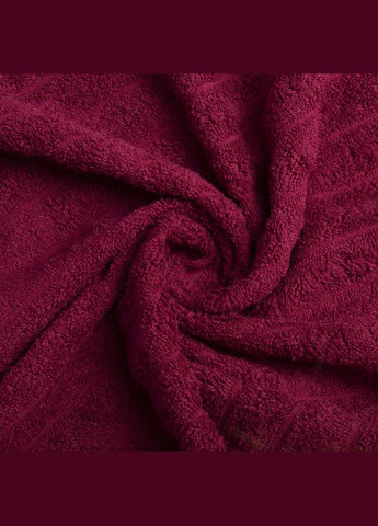 IDEIA полотенце махровое 50х80 волна плотность 500 г/м2 хлопок бордо бордовый производство - Узбекистан