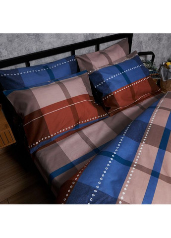 Комплект постільної білизни Микросатин Premium «» Сімейний 160х220х2 наволочки 2х70х70 (MS-820008187) Moon&Star Plaid Perfection (356115151)