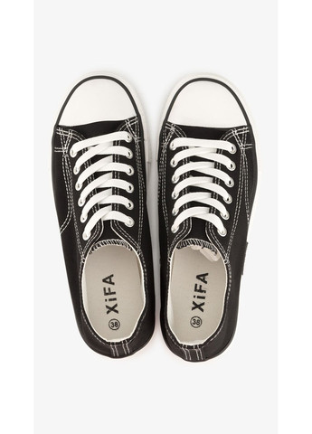 Чорно-білі кеди жіночі shop (2000999254468) No Brand