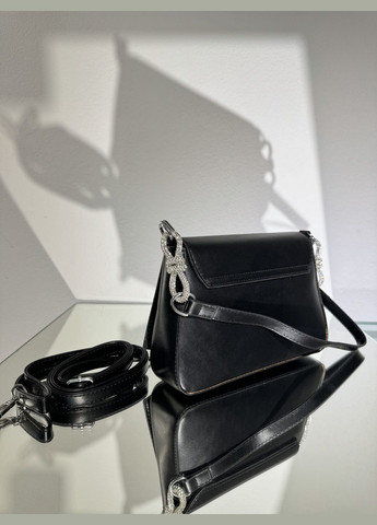 Праздничный кожаный клатч с черными бантами No Brand (322414775)