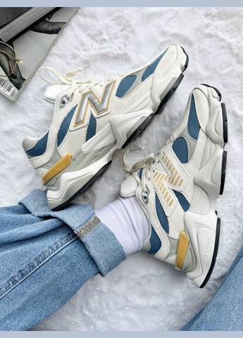 Кросівки жіночі і чоловічі New Balance 9060 Beige Blue | Нью Беланс 9060 бежеві No Brand бежеві демісезони (341089777)
