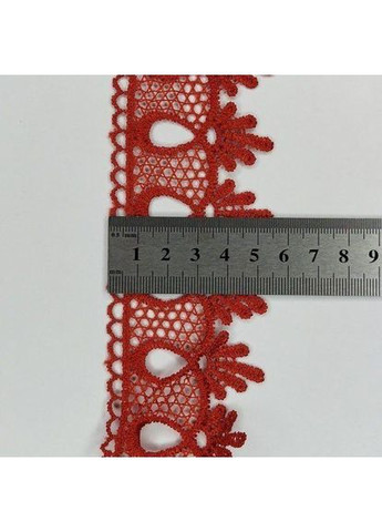 (1 метр) Мереживо макраме Sindtex 5 см колір - червоний (01М-Y10495-4) Plus-plus (352750106)
