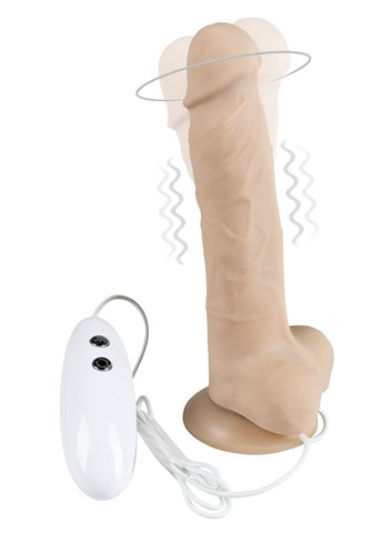 Фаллоимитатор с вибрацией и ротацией Cesar Vibro Plus Mega Realistic CherryLove Alive (282708408)