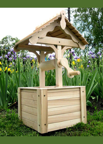 Декоративний колодязь з дерева Могаїк бланже (КОС-000901) No Brand (328960119)