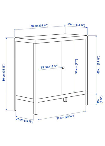 Внутрішня/зовнішня шафа ІКЕА KOLBJORN 80х81 см (30409295) IKEA (278406065)