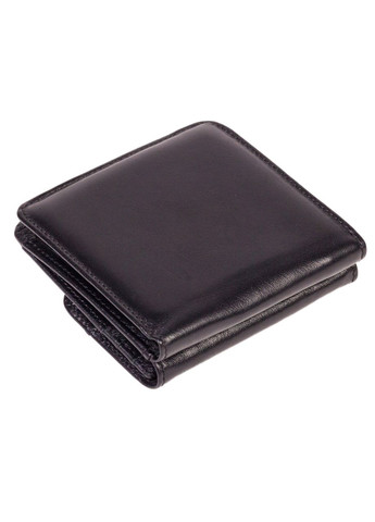 Маленький жіночий шкіряний гаманець 11061 чорний Karya (261481932)