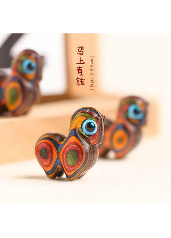 Дерев'яна підвіска «Веселковий Кінь удачі» — символ 2026 року є оберегом, який заряджає позитивом щодня No Brand (371556369)