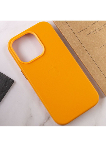 Шкіряний чохол Leather Case (AA Plus) with MagSafe для Apple iPhone 14 Pro (6.1") Epik (292131995)
