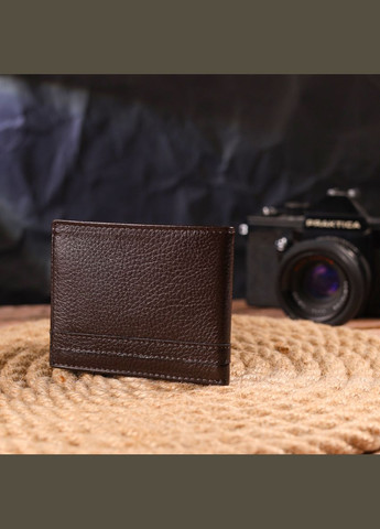 Затискач для грошей із натуральної шкіри з магнітом та відділеннями для карт коричневий (sku_21517) No Brand (327820410)