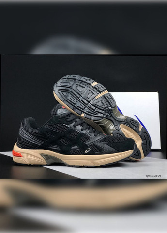 Черные демисезонные черные с бежевым\оранжевые демисезонные мужские кроссовки No Brand