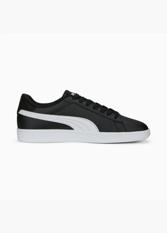 Чорні всесезонні кросівки smash 3.0 l sneakers black 390987-04 Puma