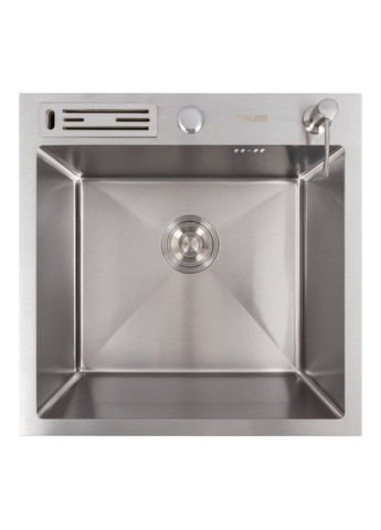 Кухонна мийка нержавійка 50*50 Handmade з підставкою для ножів (3,0/0,8) Valeso (336932395)