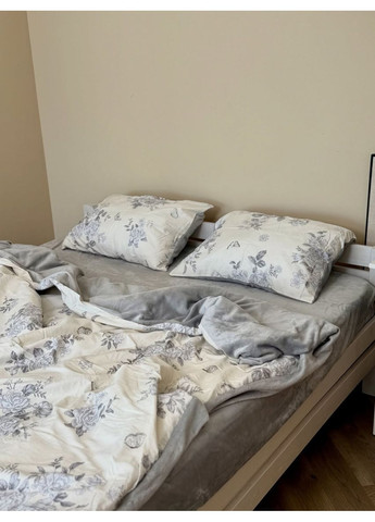 Постельное белье полуторное Home Сатин Плюш 21343 160х215 см DUSHKA (366574505)