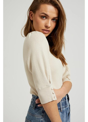 Бежевий зимовий светр Moodo