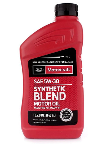 Моторное масло Motorcraft Synthetic Blend SAE 5W-30 0.946 л. Ford (322058367)