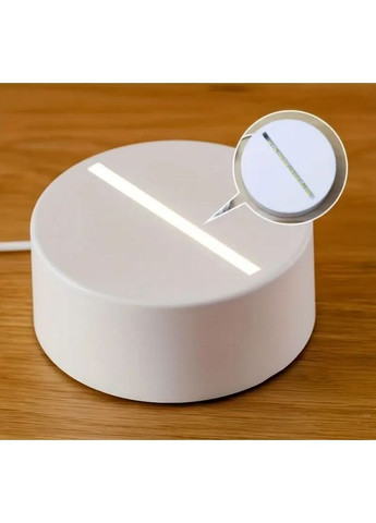 Нічник-світильник настільний 3D "Ялинка зі снігом" від USB SAM-337 No Brand (368785929)