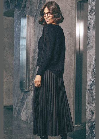 Черная кэжуал однотонная юбка ST-Seventeen