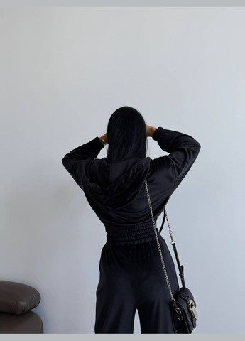 Костюм велюровый черный женский DoReMi (322581725)