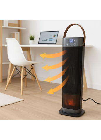 Електричний тепловентилятор Portable Fan Heater HQ30-300BS для побутового використання (2104618786) No Brand (368576293)