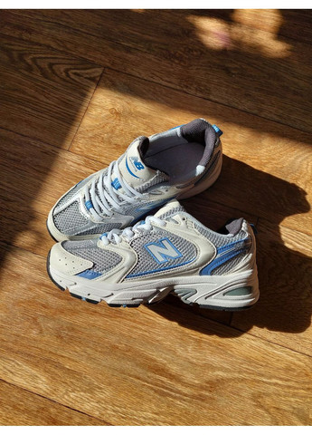 Белые демисезонные кроссовки мужские new balance 530 steel blue mr530kc нью беланс 530 No Brand