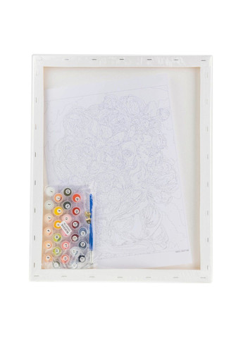 Набор для росписи по номерам "Девушка с пионами" 40*50 см, IDEA2-GX47188, ТМ "" 99IDEAS (369734413)