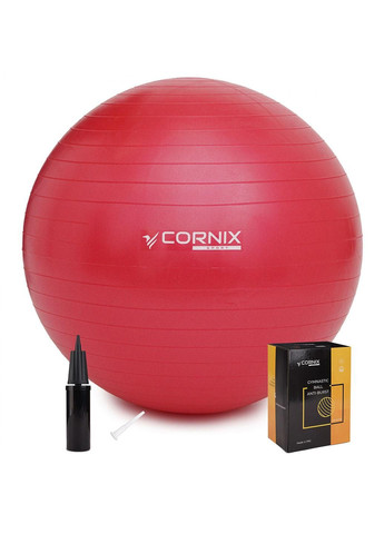 Мяч для фитнеса (фитбол) 85 см Anti-Burst XR-0252 Red Cornix (279303129)