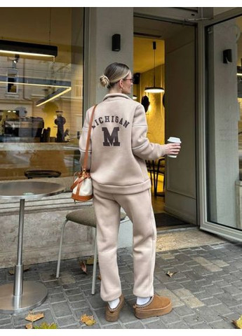 Женский спортивный костюм на флисе, турецкая тринитка, размер (арт. 588LUB) No Brand (370618837)