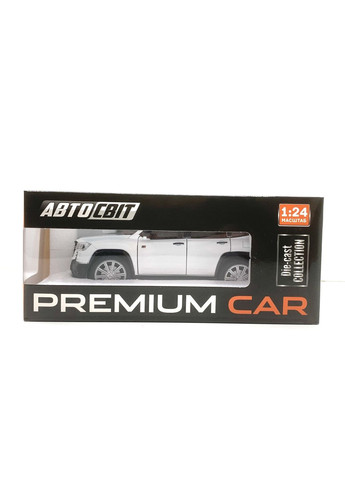 Машина Toyota Land Cruiser инерционная открываются двери капот багажник 20 см 1:24 Белая (AP-2034) No Brand (302215676)