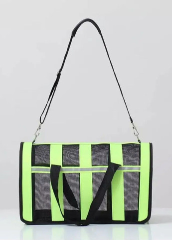 Сумка переноска для транспортування тварин котів собак з вентиляцією ручками ременем розмір М 42x26x22 см (477300-Prob) Зелена Unbranded (296716157)