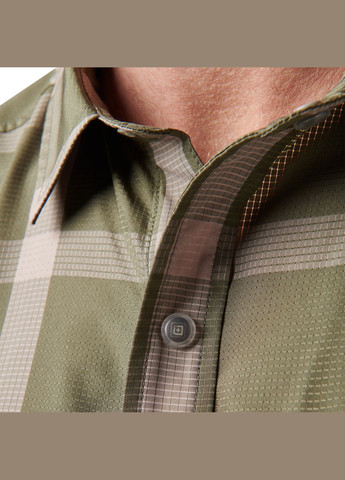 Сорочка тактична Nate Short Sleeve Shirt Titan Grey Plaid 5.11 Tactical (315823199)