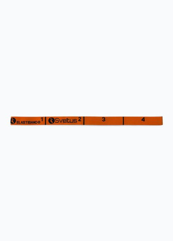 Еспандер для фітнесу помаранчевий, 7кг в коробці+ QR код (SLTS-0145) Sveltus elastiband (293851369)
