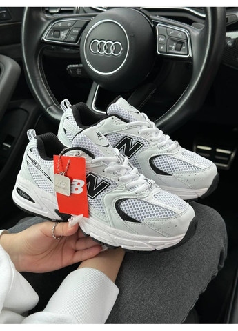 Черные демисезонные кроссовки мужские new balance 530 white black v2 нью беланс 530 No Brand