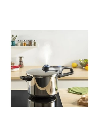 Кастрюля Secure Trendy, 4л, (скороварка) з паровим кошиком (P2580402) Tefal (385200578)