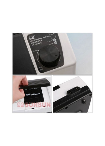 Компрессор на аккумуляторе YT8000 2х4 л/м Sunsun (308342595)