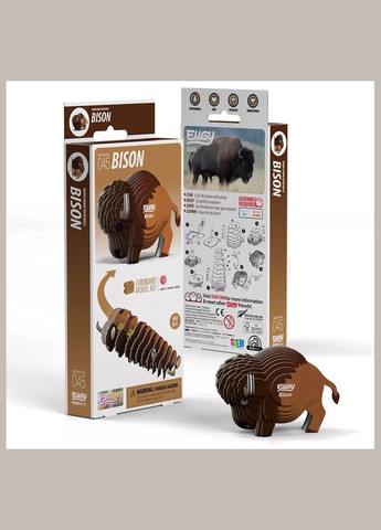 Сборная 3D модель Зоопарк Бизон (XEG-045) Eugy (333251860)