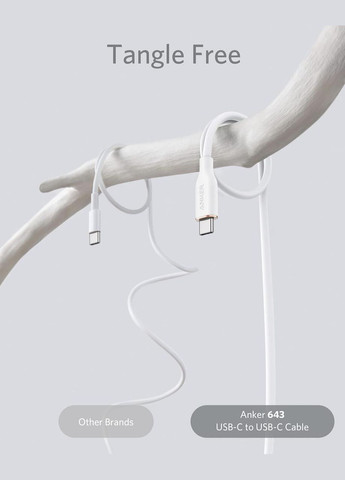 Кабель USB Type-C 643 PowerLine III USB-C to USB-C 100W Flow Silicone 0.9m Green Anker (315140677)