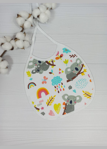 Набор слюнявчиков 22х25 см + эко грызунок "Шуршвщие ушки" 7х18см a.l.babybox Коалы на No Brand (315488086)