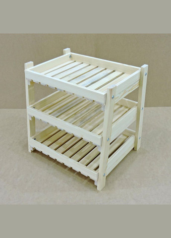 Этажерка для фруктов и овощей из дерева Кэррот бланже (ЯХО-000301) No Brand (327847356)