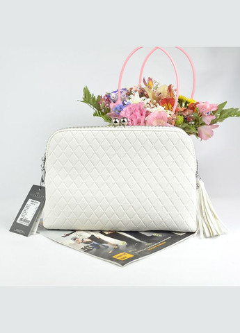 Белая женская маленькая сумка клатч через плечо No Brand (279830270)