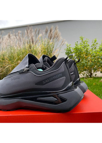 Сірі Осінні чоловічі термо кросівки чорно-сірі зручна посадка odyssey gore-tex No Brand