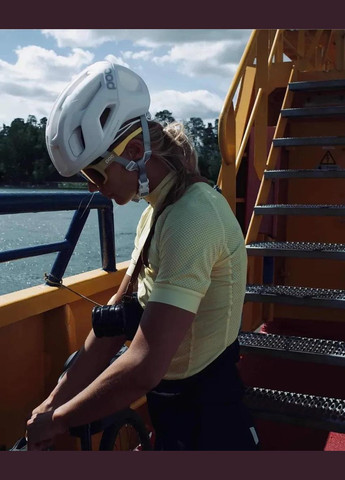 Джерси женское W's Essential Road Logo jersey, Lt Fluorite Green/Fluorite Green, POC (334671261)